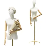 HIYOUGO Schaufensterpuppe, Weiblich Schneiderpuppe mit Dreieckständer