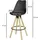 Wohnling Barhocker WL5.046 77 cm Sitzhöhe Schwarz