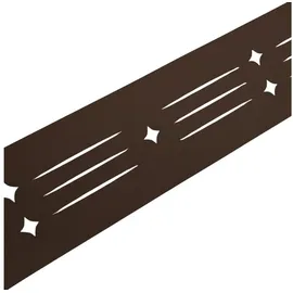 zaun|zu® Sichtschutzstreifen Dekor Starline 255 x 1 cm Braun PVC 2 St.