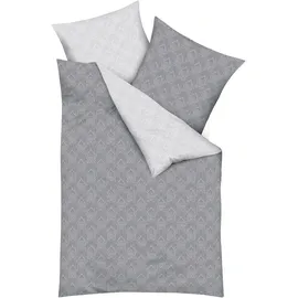 KAEPPEL Bettwäsche La Ville 155 x 220 cm Satin Grau Schiefer