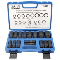 CCLIFE Steckschlüssel 16-tlg. 1/2"