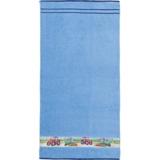 Erwin Müller Kinder-Badetuch Walk-Frottier hellblau Größe 70x140 cm