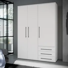 Forte Drehtürenschrank 144,4 x 200 x 53 cm Weiß