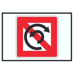 Wenden verboten Symbol Wendeverbot A1 (594x841mm)