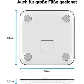 Fitleap Personenwaage Körperfett- & Muskelanalyse Weiß