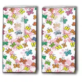 20 Taschentücher (2x 10) Farbenfrohe Schmetterlinge/Frühling/Motivtaschentücher