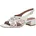 Blockabsatz-Sandalette Weiß 38