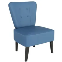 MEET Sessel Brighton Kunstleder 41 x 0 x 0 cm Blau gepolstert