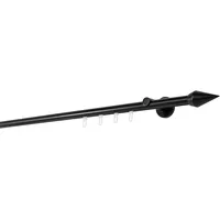 ONDECO 20mm,1-läufig,Profil,Wandträger 6,5cm,Endstück point Farbe: Schwarz, Größe: 270cm