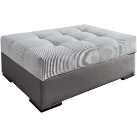 Collection AB Hocker Josy 98 x 41 x 68 cm Polyester Grau