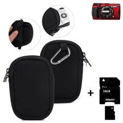 K-S-Trade Kameratasche für Olympus TOUGH TG-6, Kameratasche Schutz Hülle Kompaktkamera Tasche Travelbag sleeve schwarz