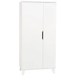 Transland Kleiderschrank Micha 95 x 198 cm Dekor Weiß