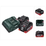 Metabo 18 V Basis Set 2x Akku 10,0 Ah LIHD + ASC 145 Ladegerät CAS System