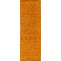 benuta nest Wollteppich-Läufer, Gelb, Textil, Beton Optik, Rechteckig, 70x200 cm, Gots, pflegeleicht, Teppiche & Böden, Teppiche, Teppichläufer