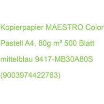 offmark Maestro COLOR Kopierpapier A4 80g 500Bl mittelblau 9417-MB30A80S