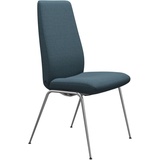 Stressless® Polsterstuhl Laurel, High Back, Größe L, mit Beinen aus Stahl in Chrom glänzend blau