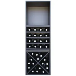 Schrank für 32 Flaschen und Likörablage Merlot 631640