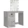 vidaXL Schminktisch, mit LED-Leuchten Betongrau 90x42x132,5 cm