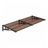 vidaXL Türvordach 152,5 x 90 cm schwarz