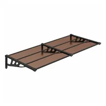 vidaXL Türvordach 152,5 x 90 cm schwarz