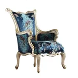 JVmoebel Sessel 1-St blau 70 x 70 x 70 cm Blau