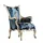 JVmoebel Sessel 1-St blau 70 x 70 x 70 cm Blau