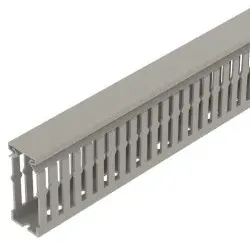OBO 6132496 Verdrahtungskanal METRA Set 60x25 7030 Polyvinylchlorid steingrau RAL 7030 VDK 6025 sgr - 2 Meter