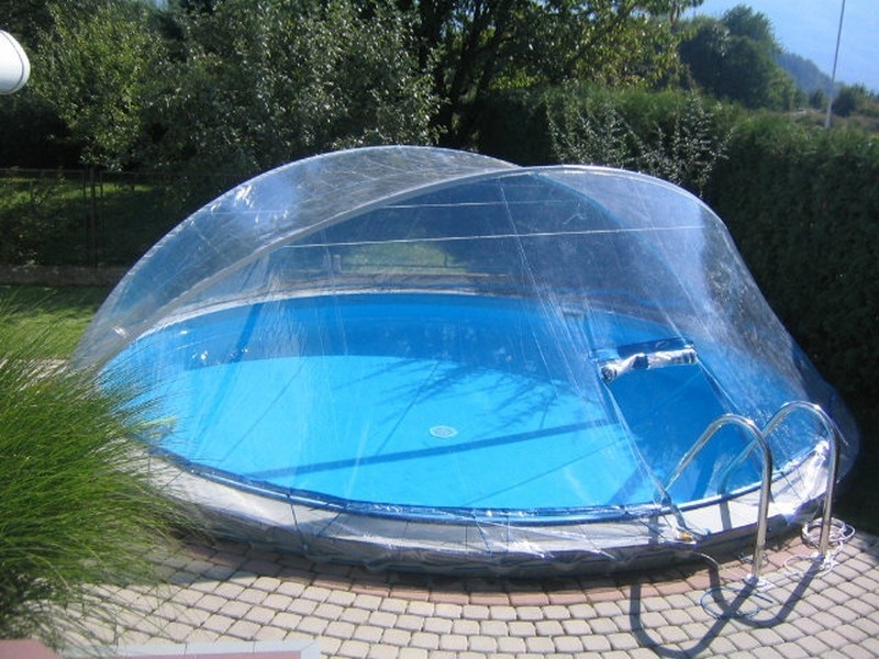 Cabrio Dome Überdachung, Pool Abdeckung für Stahlmantel Rundbecken  , Größe: Ø 5.50 m