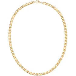 Collier FIRETTI "Schmuck Geschenk Halsschmuck Halskette Kette Achterkette", gold (gelbgoldfarben), Halsketten, Damen, Messing, L: 50cm B: 6mm, B:6mm