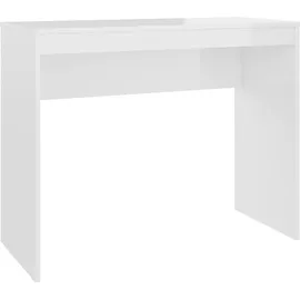 vidaXL Schreibtisch Hochglanz-Weiß 90x40x72 cm Holzwerkstoff