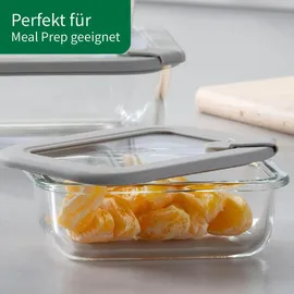 Fackelmann Vorratsdose rechteckig transparent 0,37 l