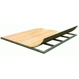 Karibu Fußboden für Sockelmaß 1,81 m x 1,81 m