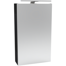 Fackelmann Spiegelschrank SBC Anthrazit 40 cm mit LED-Aufsatzleuchte), schwarz