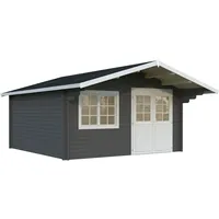 Palmako Gartenhaus Britta 17,5 m2 - 40 mm Grau