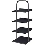 [en.casa] Poytya Schuhregal 96 x 34 x 32 cm schwarz