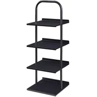 [en.casa] Poytya Schuhregal 96 x 34 x 32 cm schwarz