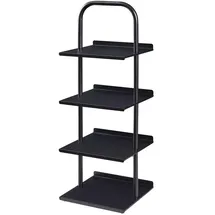 [en.casa] Poytya Schuhregal 96 x 34 x 32 cm schwarz