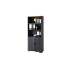 Aktenschrank  Varese , schwarz , Maße (cm): B: 86 H: 204 T: 38