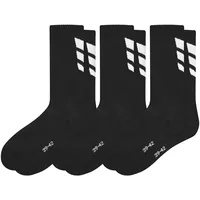 Erima 3 Wings Socks 3pack (2182501), schwarz, 43-46