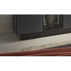 Mäusbacher Lowboard 214/71/42 cm Grau Glas/Metall/Holzwerkstoff