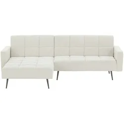 Ecksofa  Annelie , creme , Maße (cm): B: 244 H: 83 T: 153