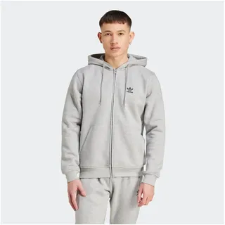 Adidas Trefoil Essentials Reißverschlusspullover Medium Grey Heather L
