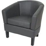 MCW Lounge-Sessel MCW-O17 Kunstleder 0 x 0 x 0 cm Grau