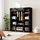 Homcom Stoffschrank 150 x 162,5 x 43 cm Schwarz