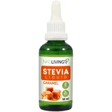 NKD Living Stevia Flüssige Tropfen, 50 ml, Karamellgeschmack, mit Glaspipette