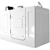 AquaVapore Sitzwanne Whirlpool Badewanne mit Tür S07WP-TH-A-L 140x76cm