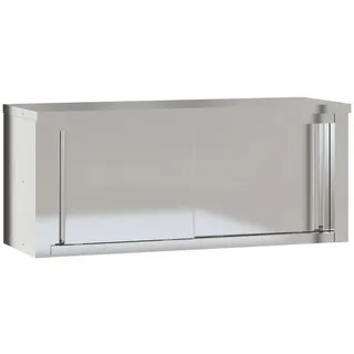 vidaXL Küchen-Wandschrank mit Schiebetüren Edelstahl