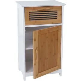 Mendler HWC-A85 Badezimmerkommode 71 x 40 x 31 cm Braun/Weiß