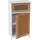 Mendler HWC-A85 Badezimmerkommode 71 x 40 x 31 cm Braun/Weiß