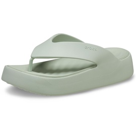 Crocs Damen Getaway Plateau Flip Flop, Gips, 41/42 EU